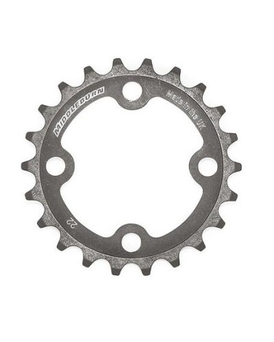 Middleburn 4-Arm Chainring, 24T. HardCoat grey