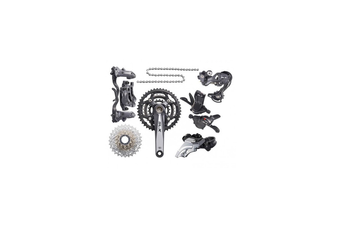 Gruppe Shimano SLX 2x11, Bremsen, Antrieb, Schaltung