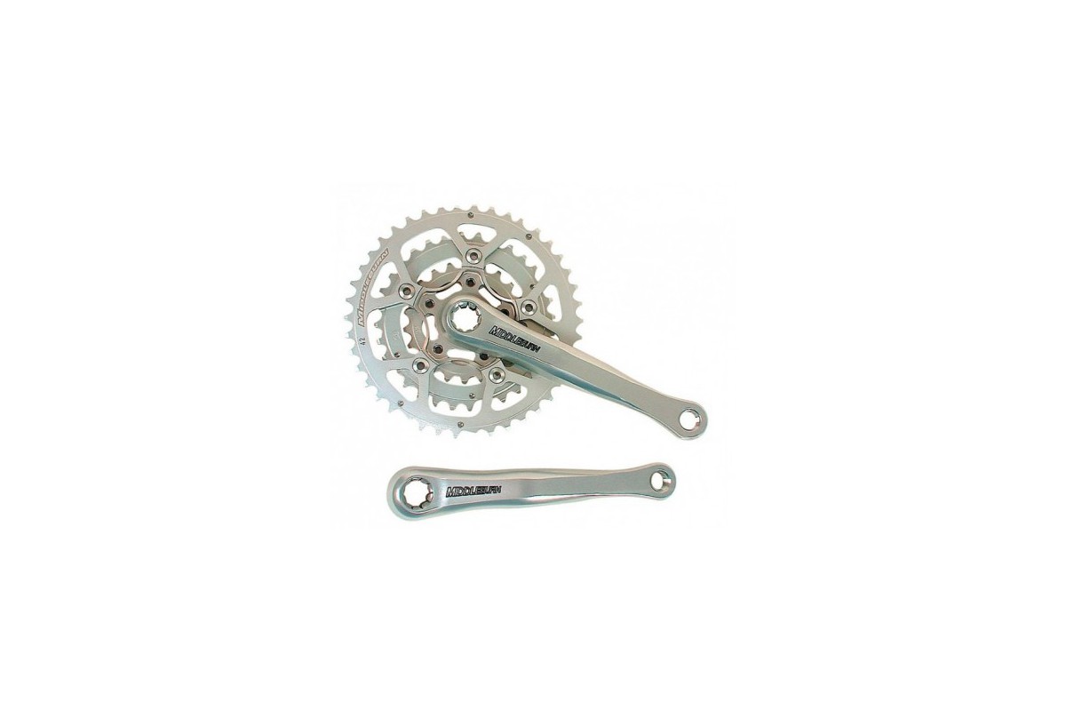Middleburn RS8 ISIS Cranks ,without spider and chainrings, silver, 175 mm