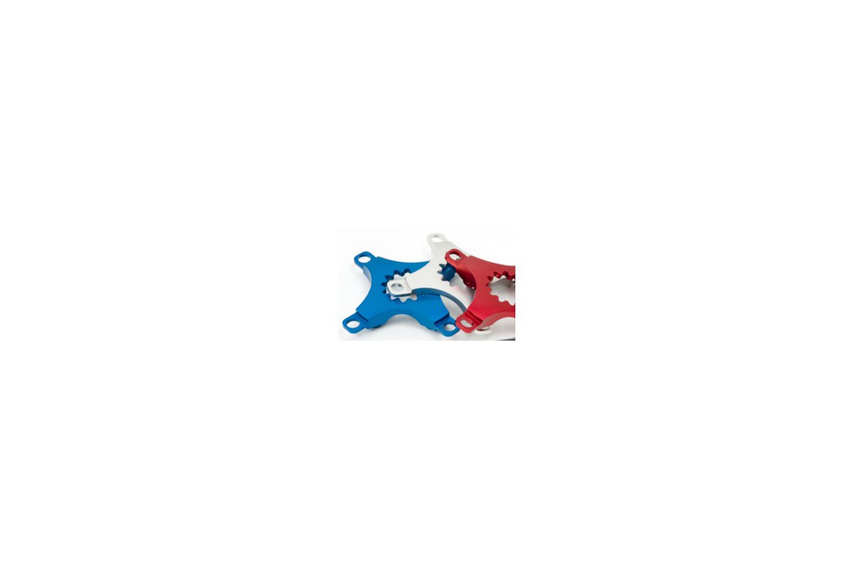 Middleburn 2-Speed Spider DUO, 4-Arm, without chainrings, blue, 104/64 mm BCD