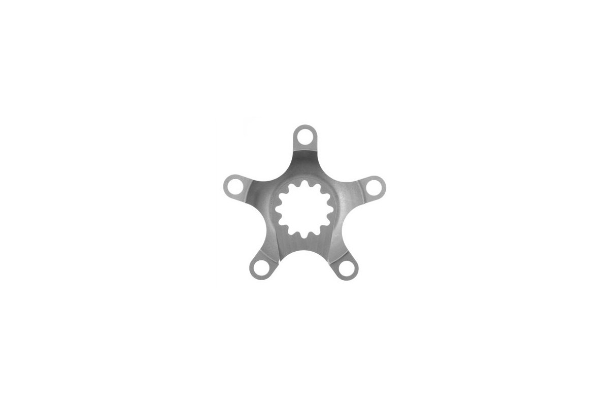 Middleburn 3-fach Compact Spider, 5-Arm, ohne Kettenblatt, silbern eloxiert, 94/58 mm BCD
