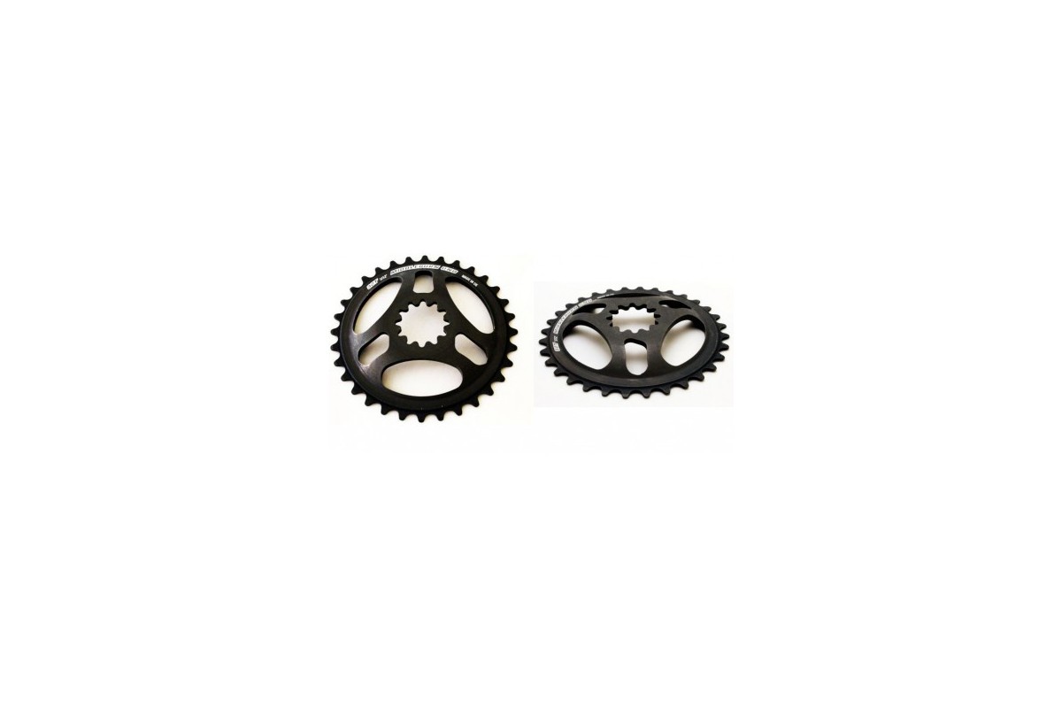 Middleburn UNO 1-Speed X-Type Spider with integrated chainring, 32 Teeth, black, HardCoat grey