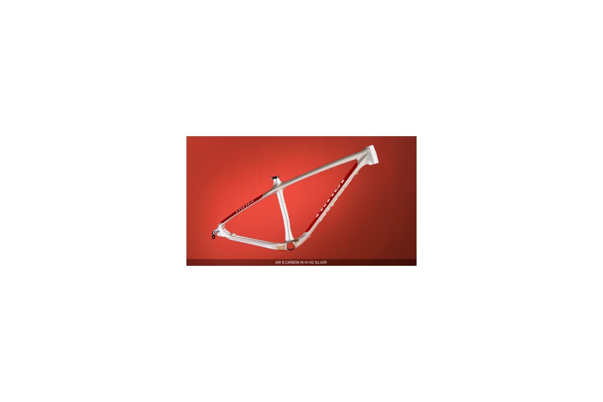 NINER AIR 9 Carbon II, large, Niner silver / red