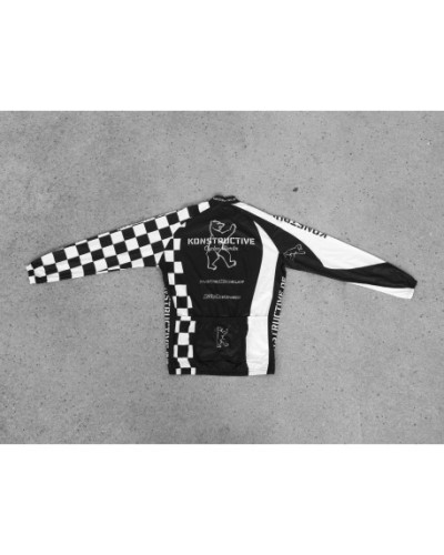 Konstructive Team Clothing, Cycling Wind Jacket, black and white style, Größe medium