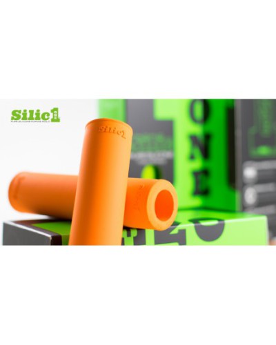 Silic1 Silicone Grips, diamond pattern, orange