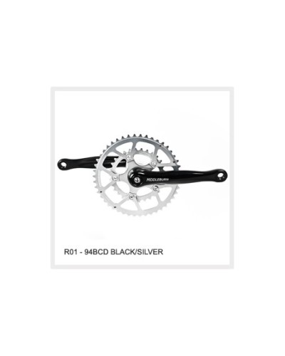 Middleburn RO1 Square-Taper Road Cranks without Spider and Chainrings, black