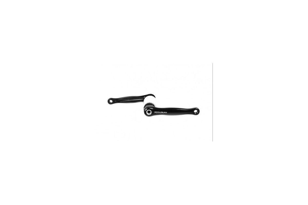 Middleburn RS8 X-Type MTB Kurbel in schwarz oder silber (ohne Spider und Kettenblätter)