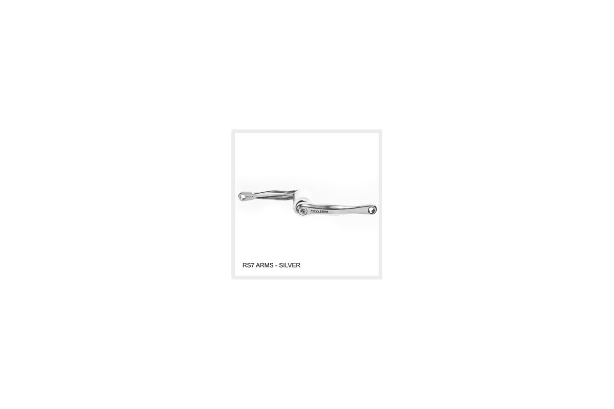 Middleburn RS7 Square Taper Cranks, black or silver, without spider and chainrings