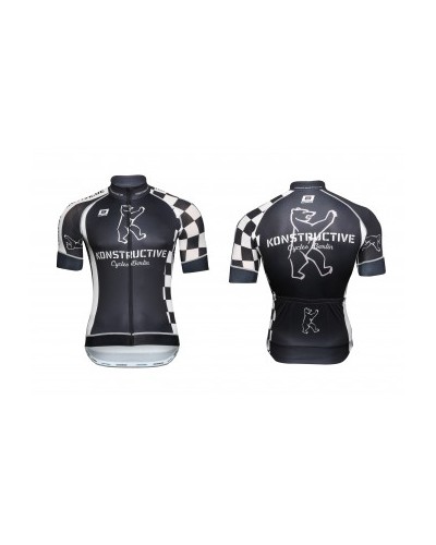 Konstructive Clothing, mens cycling jersey, short sleeved, "Team Checker Flag" style, Größe / size small