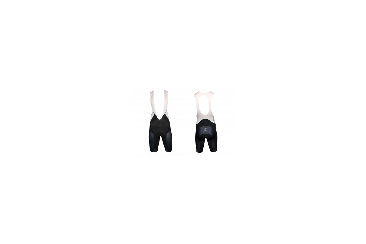 Konstructive Clothing, mens cycling bib shorts, with seat padding, "Nano Carbon" style, Größe / size medium