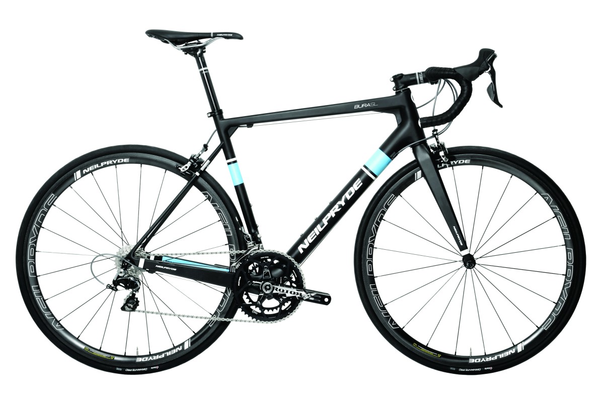 NEILPRYDE BURAsl Carbon Frame Set, M, Black and Blue