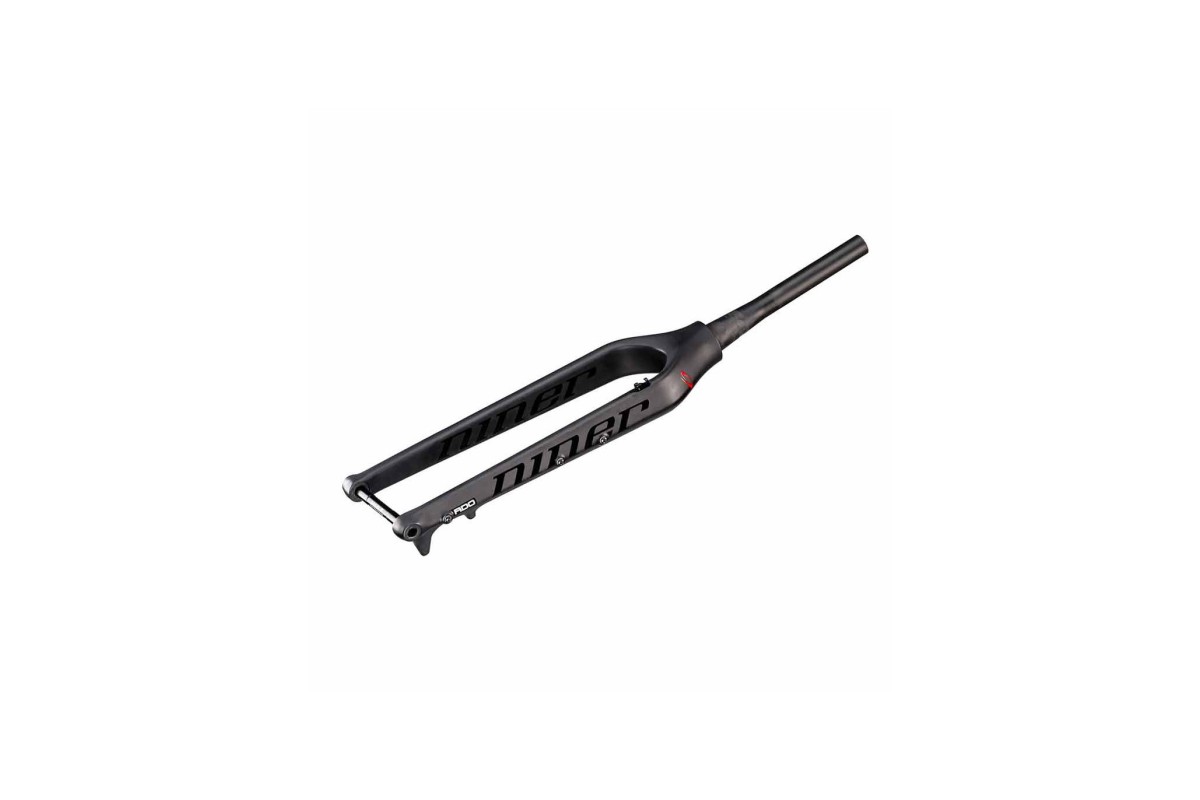 NINER Carbon Mountain Bike Gabel 29-Zoll, Boost Achse, konisch, 490 mm Länge, Post-Mount-Disc-Bremssockel, Farbe: Schwarz Nude
