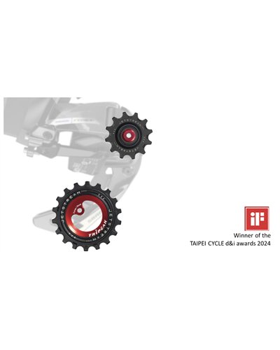 TRIPEAK Jetstream Pro Ceramic AOPW Kit Asymmetric Oversized Pulley Wheel Kit für/for Shimano R92XX