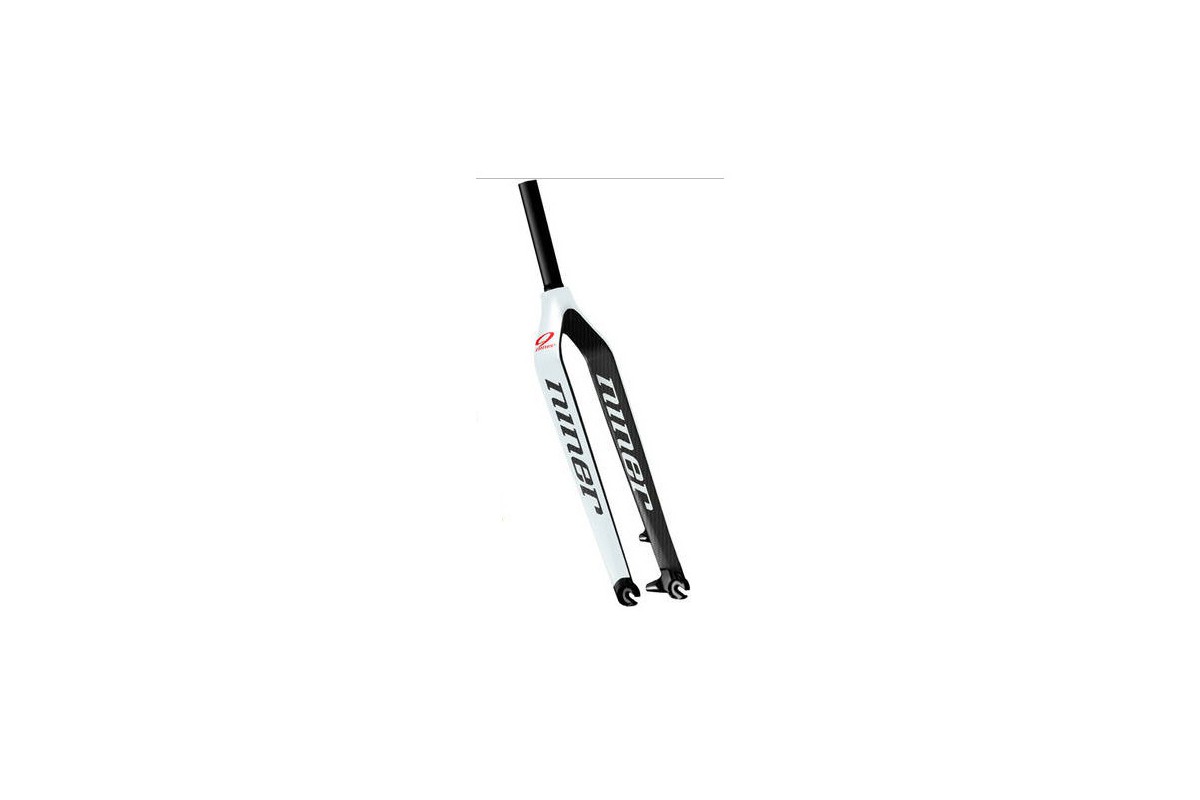 NINER Carbon Mountain Bike Gabel 29-Zoll, konisch, 470 mm Länge, Post-Mount-Disc-Bremssockel, Farbe: Vana White