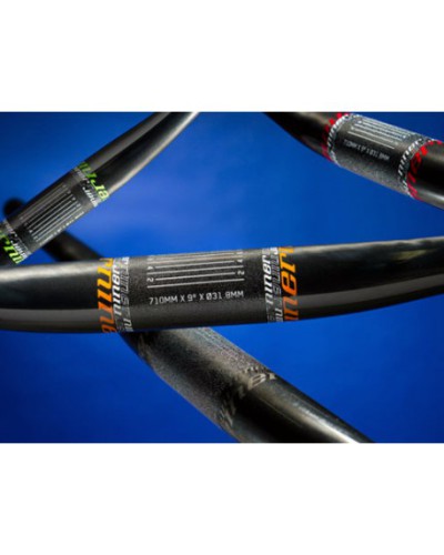 NINER Flat Top 9 Carbon Lenker, Moondust grey, 710mm