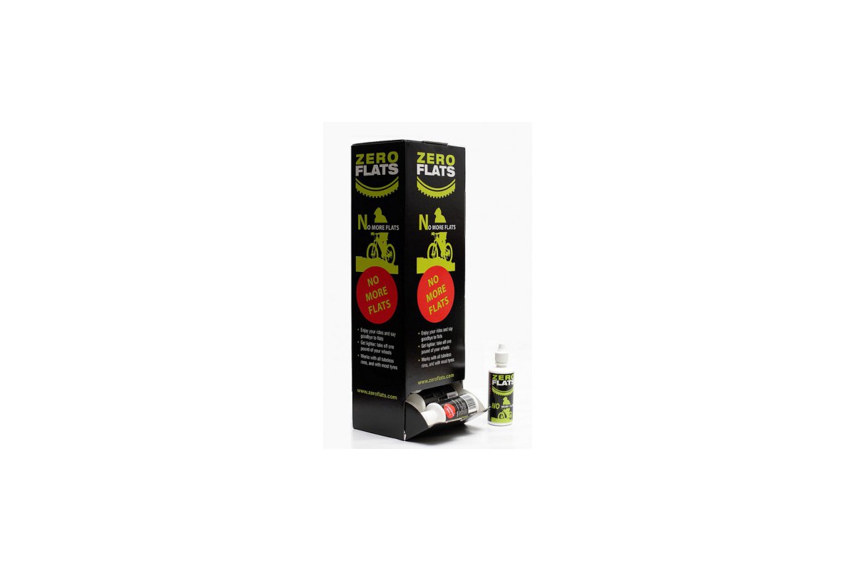 Zero Flats PLATTENKILLER Dichtmittel-Box, 20 x 60 ml Flaschen mit Thekendisplay