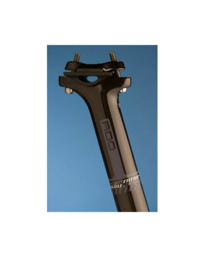 NINER Sattelstütze Carbon RDO Komfort, schwarz, 27,2 mm, 400 mm, Moondust graues Dekor