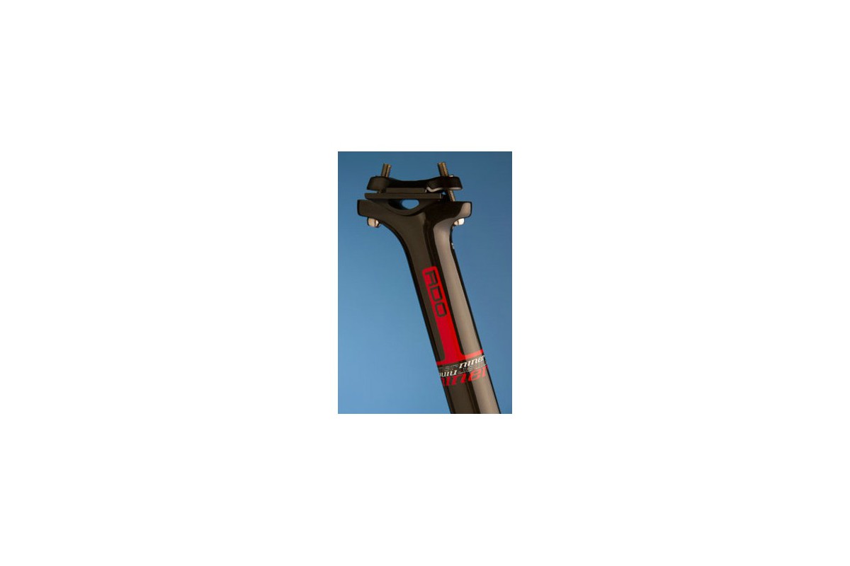 NINER Seatpost Carbon RDO Comfort, black, 27,2 mm, 400mm, Niner Red Decals