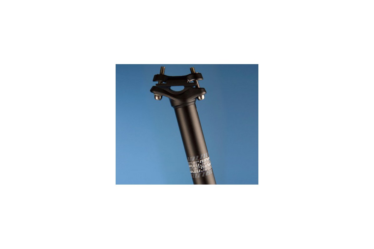 NINER Seatpost Alloy Comfort, black, 30,9 mm, 370 mm, Moondust Grey Decals