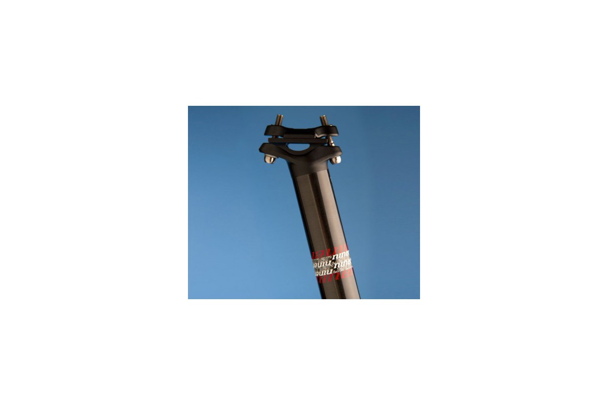 NINER Seatpost Carbon Comfort, black, 31,6 mm, 400 mm, red decal